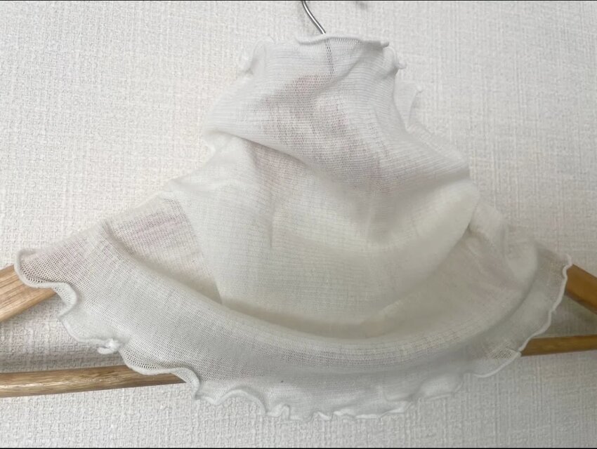 ネックカバー❣️ハンドメイド 綿100%ホワイトレース手作りネックウォーマー日焼け止めにおススメです