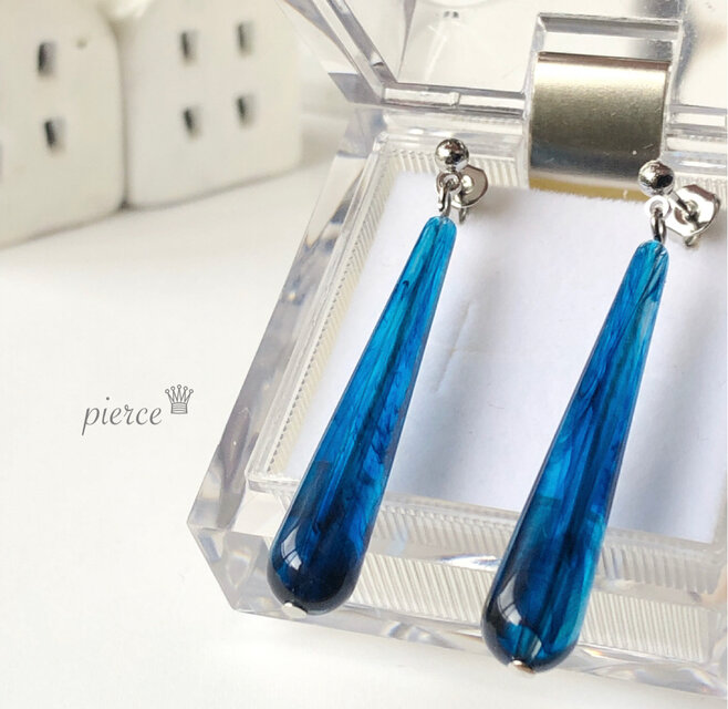 ゆれる♡ロングドロップピアス