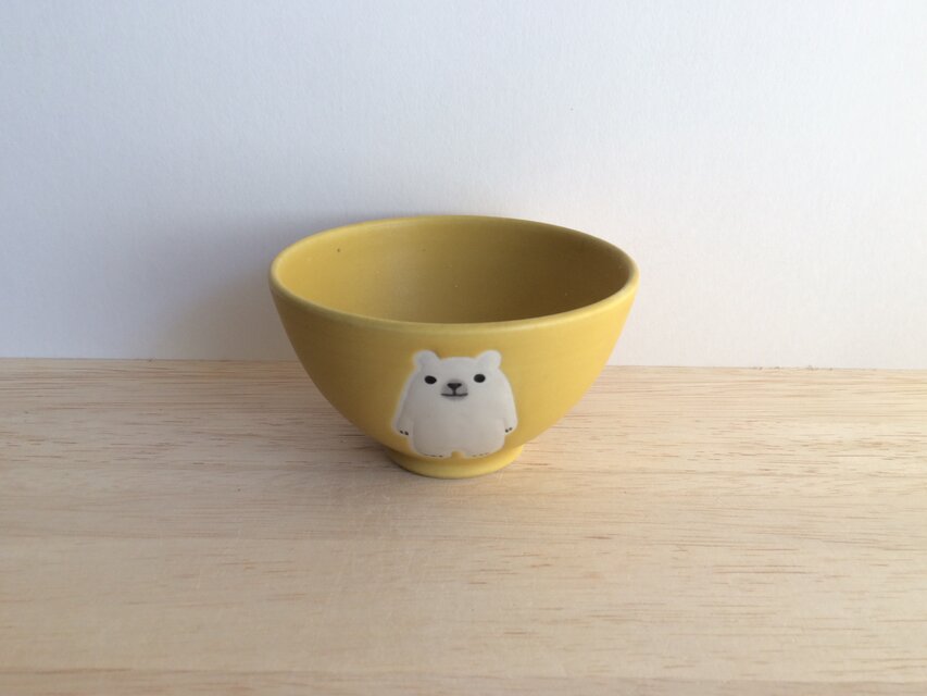 シロクマの茶碗（イエローマット）