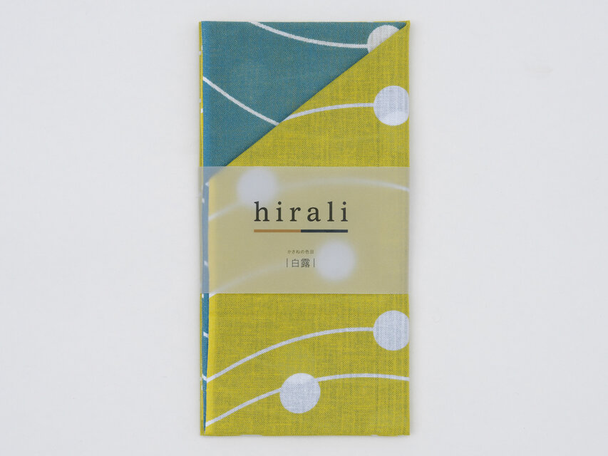 手ぬぐい　かさねの色目〜白露〜