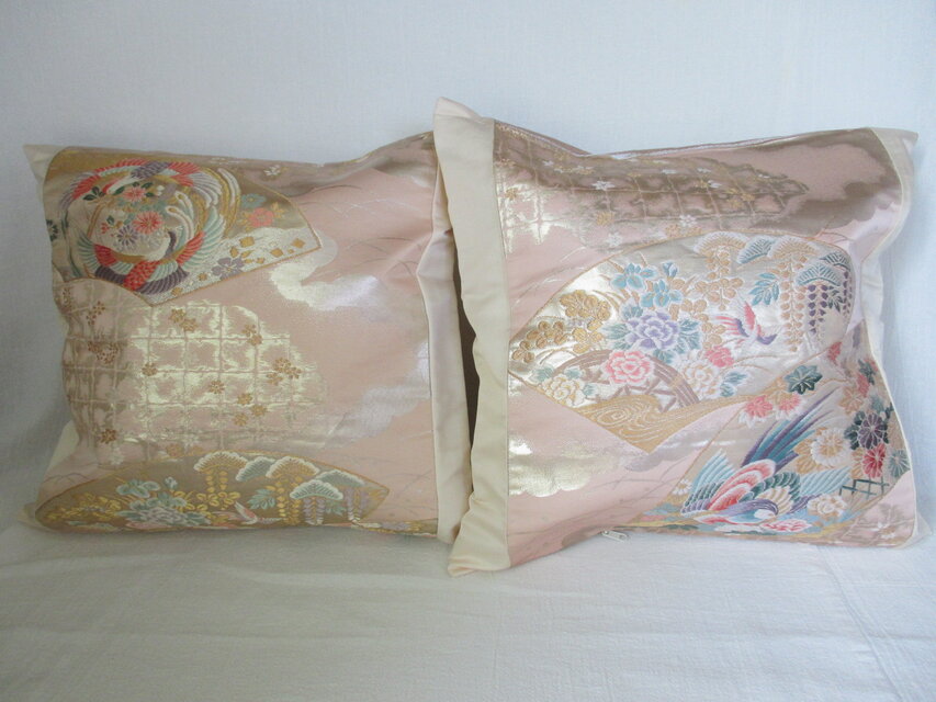 u127 裏地付 帯 クッションカバー 座布団カバー ファスナー