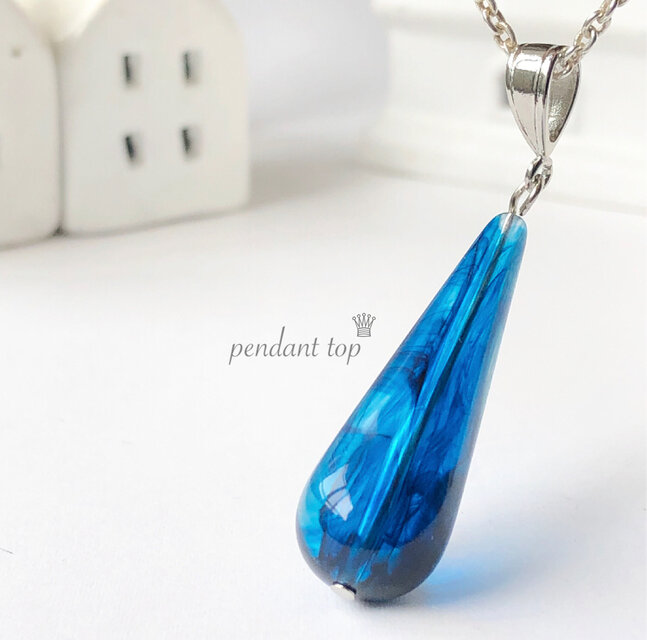 数量限定♡チェコビーズドロップペンダントトップ