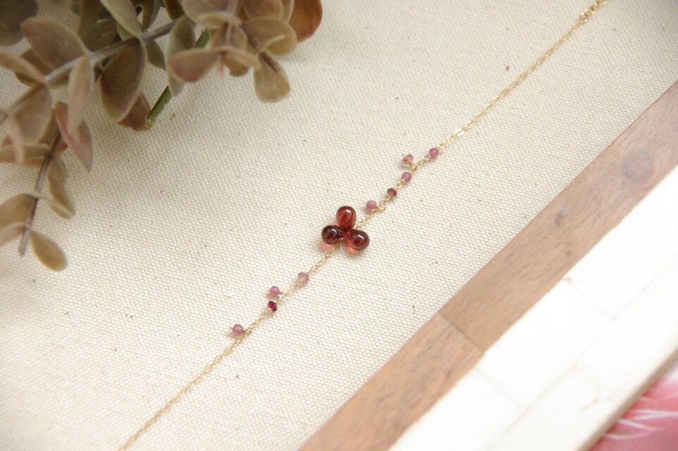 【K14GF】フランボワーズブレスレット