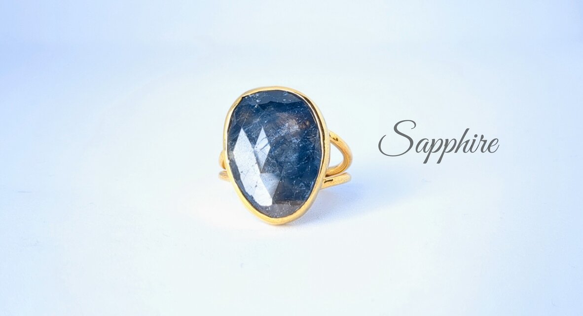 天然サファイアリング Synthetic サファイアリング｜SILVER925 ｜[Artisan Works]