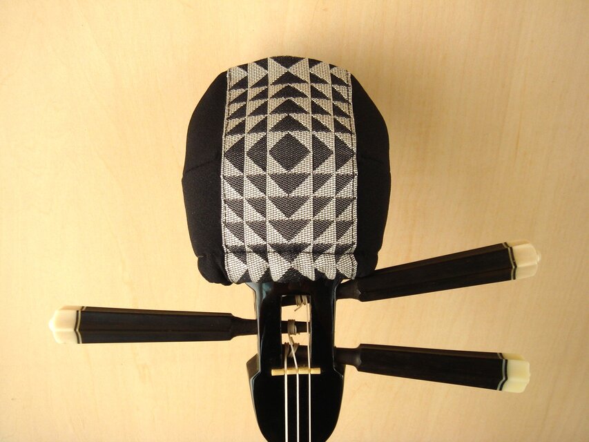 天カバー（博多織ー幾何学柄・銀）