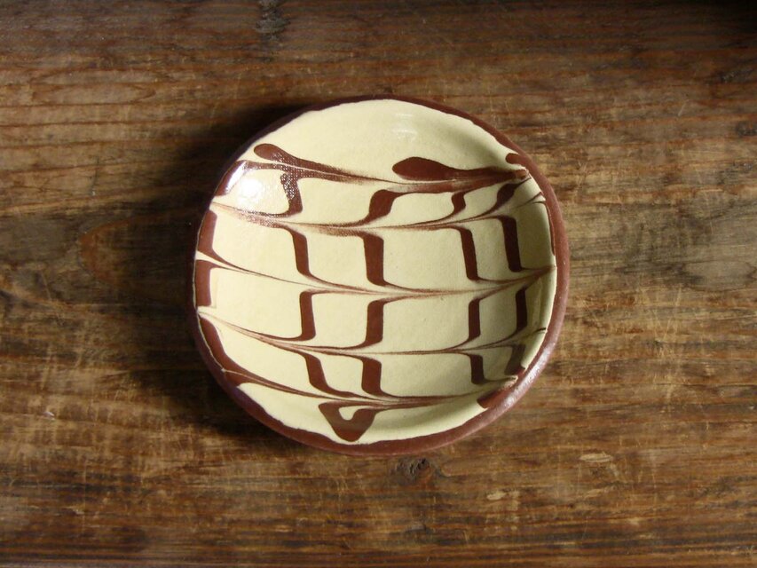 スリップウェア小皿1