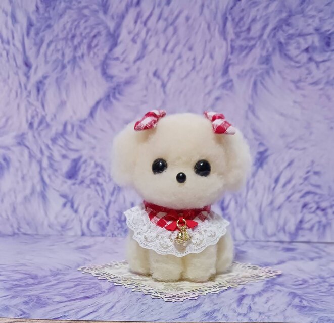 羊毛フェルト リラックス マルチーズ VIJK オーダーメイド 羊毛