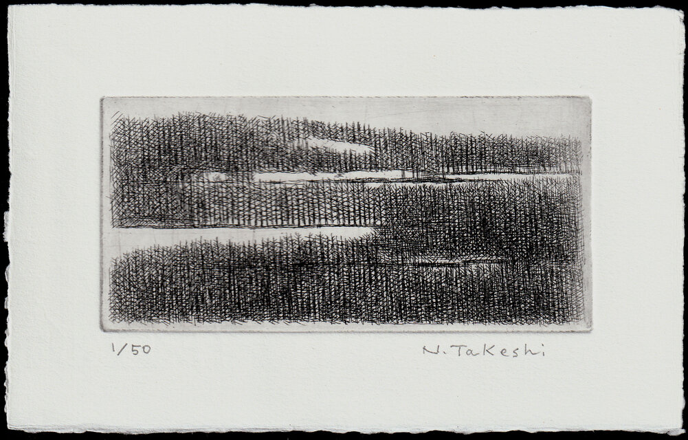 冬の樹林・2025A/銅版画（作品のみ）
