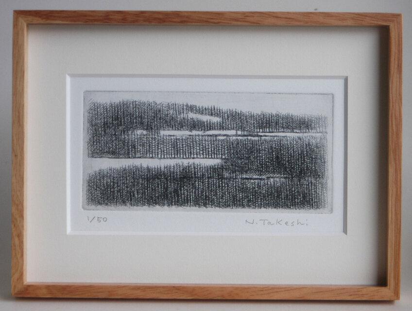 冬の樹林・2025A（額あり）