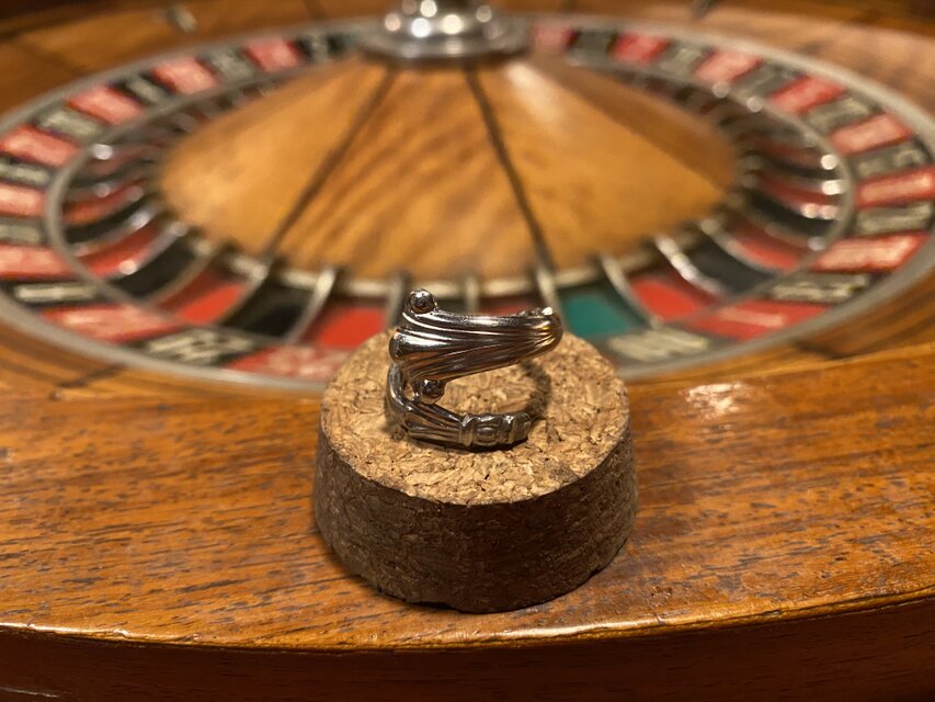 ハンドメイドリングno.73 シルバーアクセサリー　スプーンリング　手作り指輪