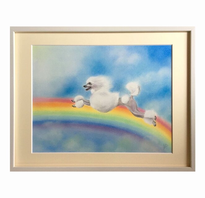 虹を駆ける（パステル画　原画）　６号