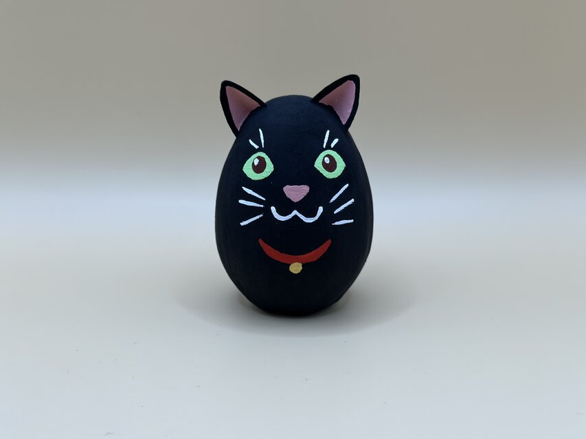 月桃マヤー（猫）張り子