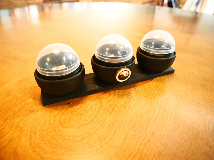 球型易サイコロ専用箱-周易・略筮法・中筮法・神蓍-