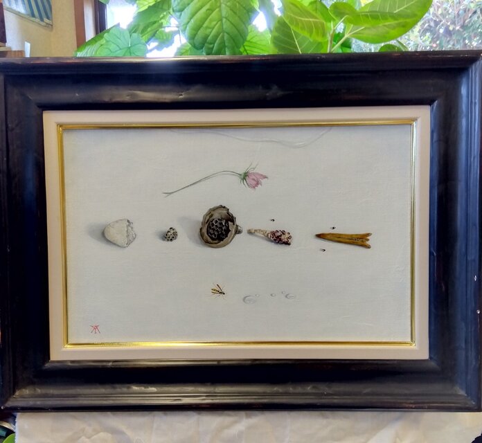 油彩・テンペラ「蜂の巣のある静物」