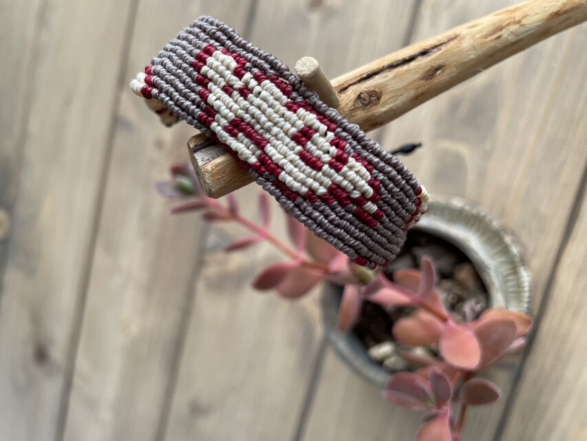 雲☁️のマクラメブレスレット