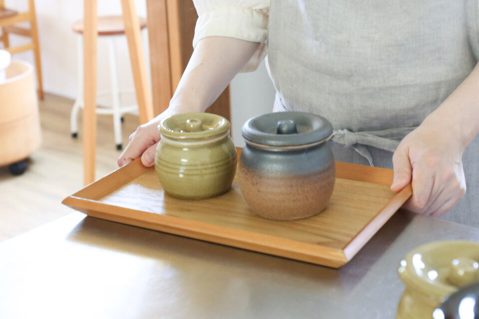 梅干しやお漬物入れにおすすめ お漬物甕（かめ）砂糖壺 鉄茶 | iichi