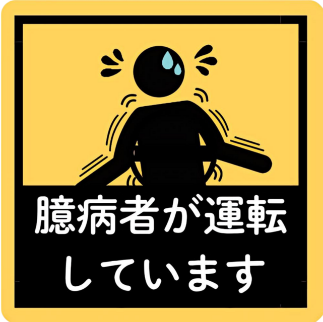 臆病者が運転しています