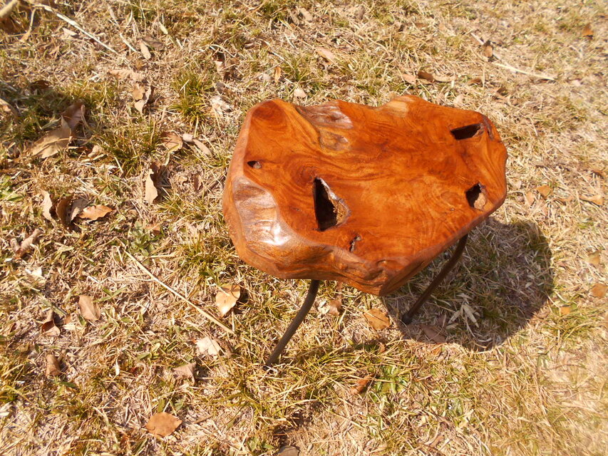 柿の木 低アイアンイス 03-25 高さ40㎝：僅かな高さ変更可能）のコピー