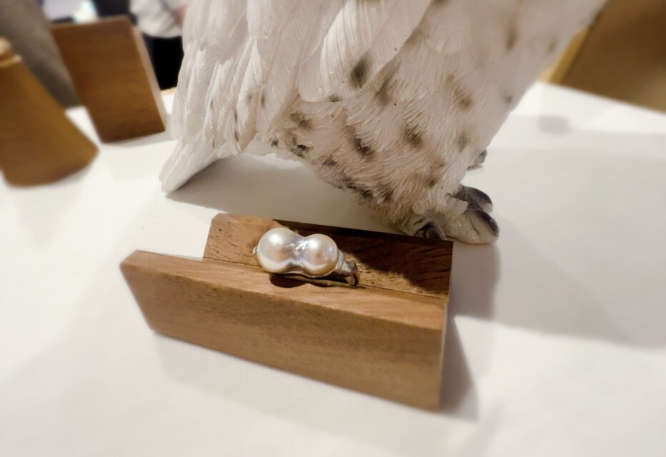 ツインあこやパールリング