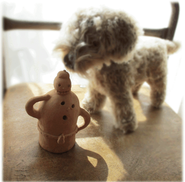 【ハニワちゃん】on the ガイコツさん