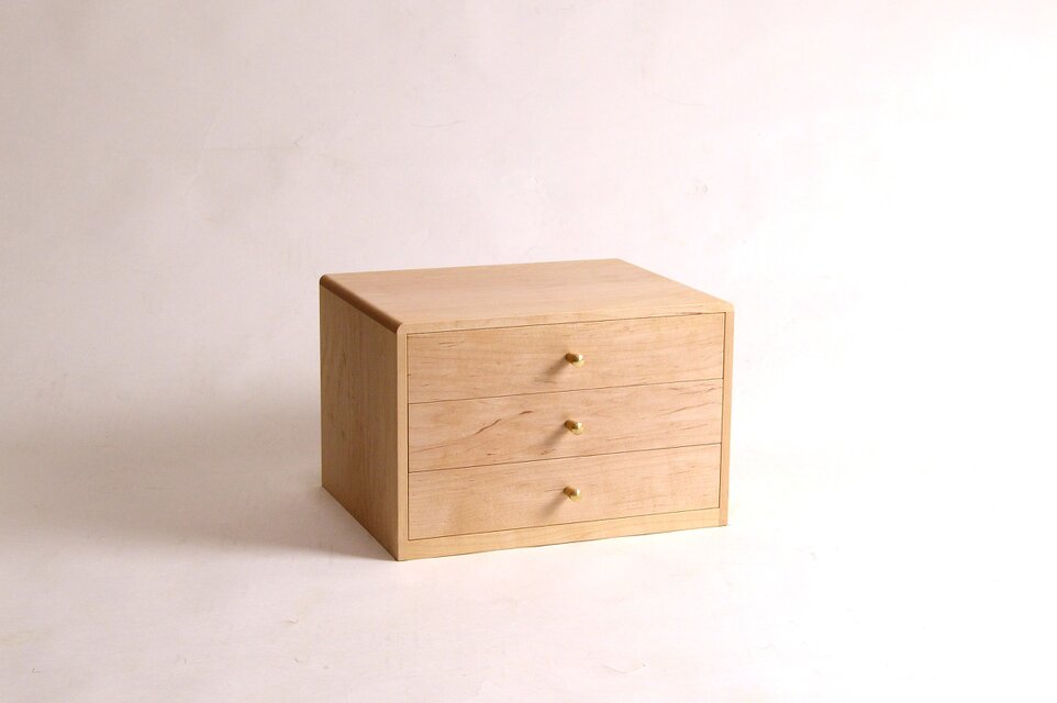 A5サイズの引き出し 3段 イタヤカエデ