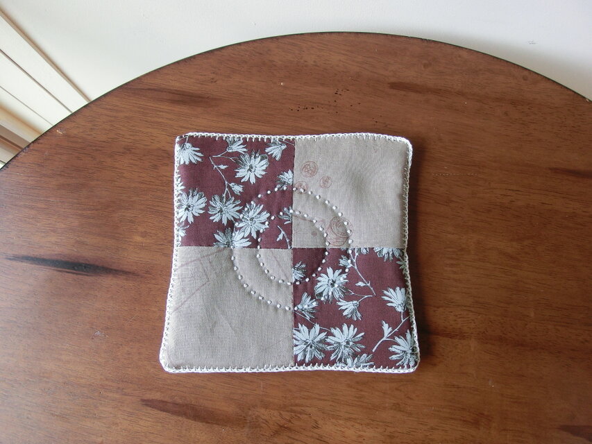 パッチワークのミニマット　⑥