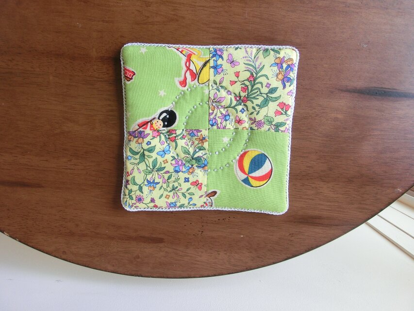 パッチワークのミニマット　⑦