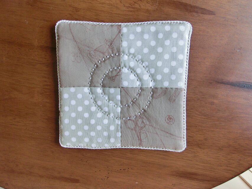 パッチワークのミニマット　⑫