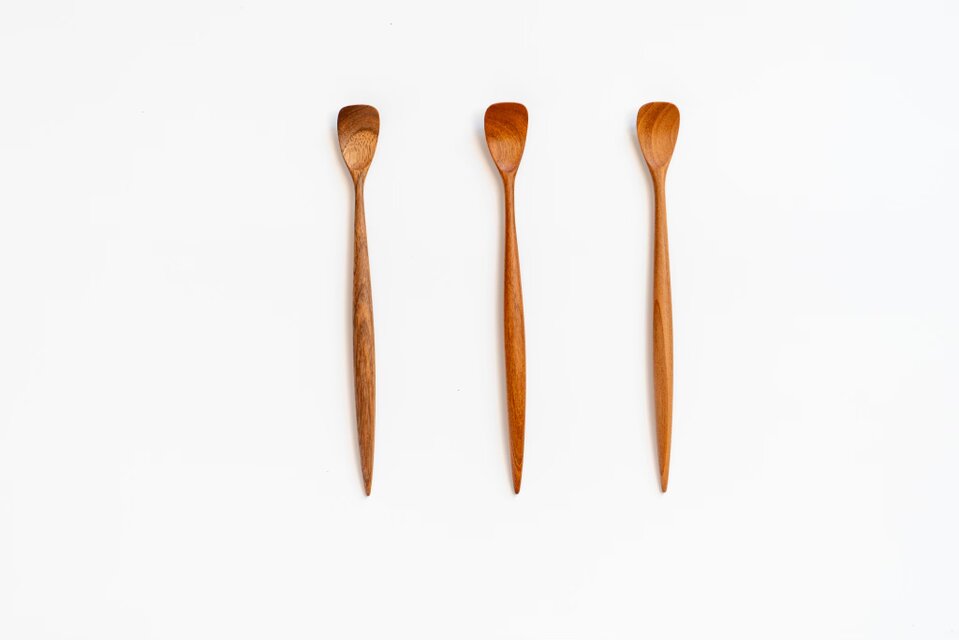 木のパフェスプーン
