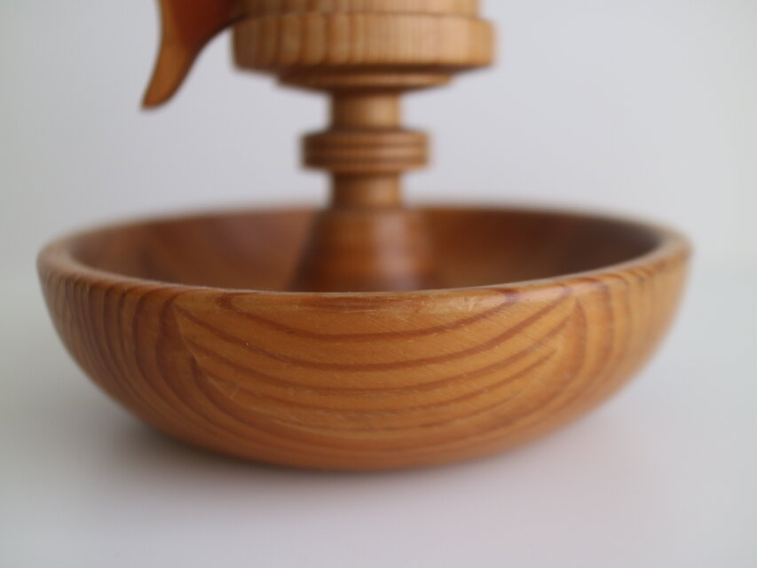 アンティーク 木製キャンドルスタンド アンティーク イギリス 木製ツイストキャンドルスタンド