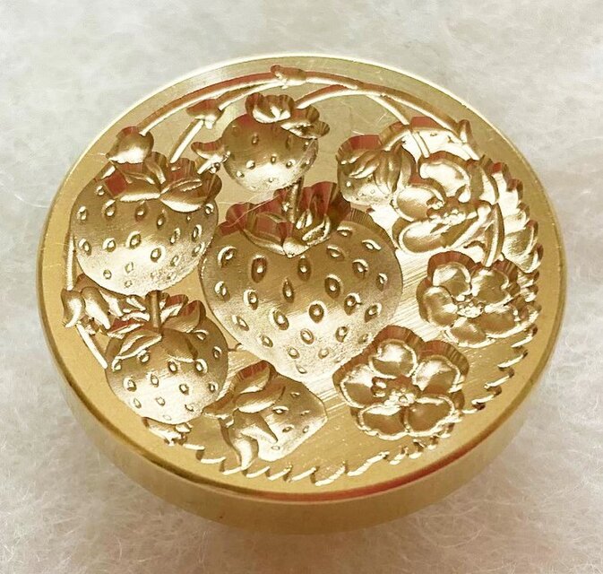 シーリングスタンプヘッド レリーフイチゴ・ぷっくり苺 | iichi 日々の