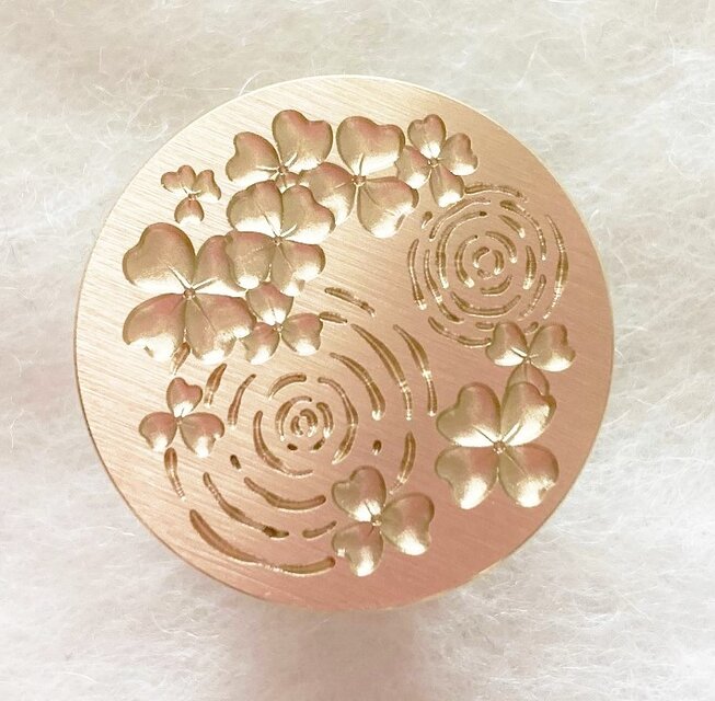 シーリングスタンプヘッド　花柄波紋シリーズ