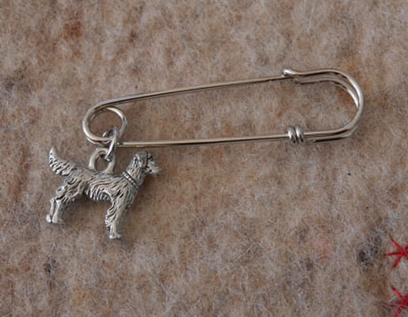 アメリカンピューターチャームのストールピン*　ゴールデンレトリーバー