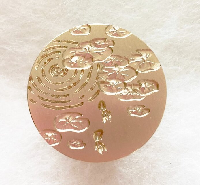 シーリングスタンプヘッド　花柄波紋シリーズ