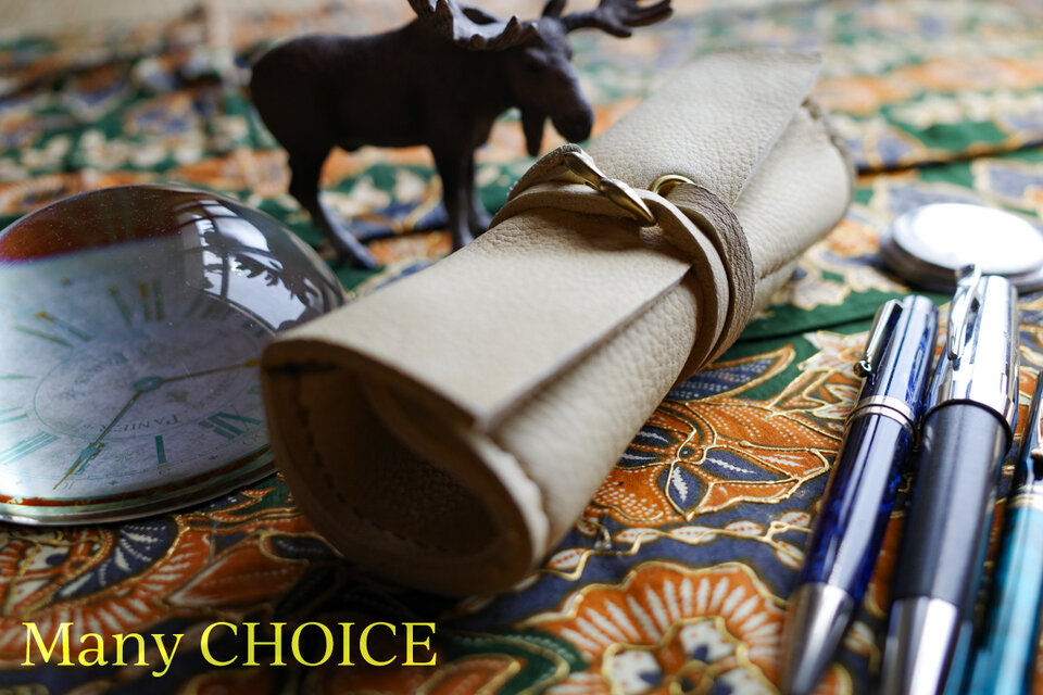 やみつきエルク・ロールペンケース（レモンドロップ）