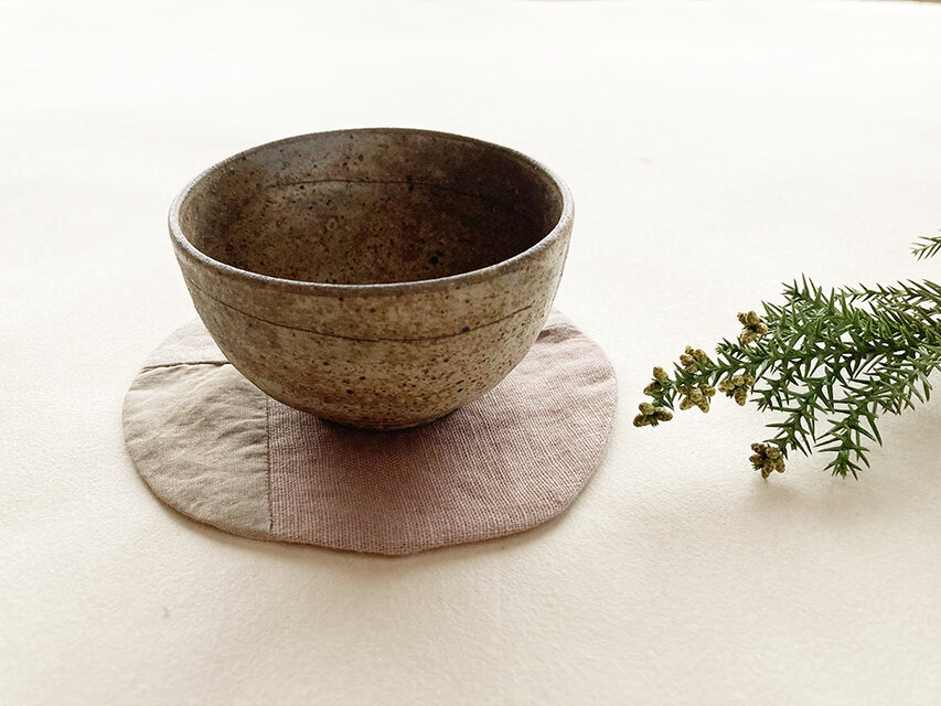 草木染め　布コースター⑤