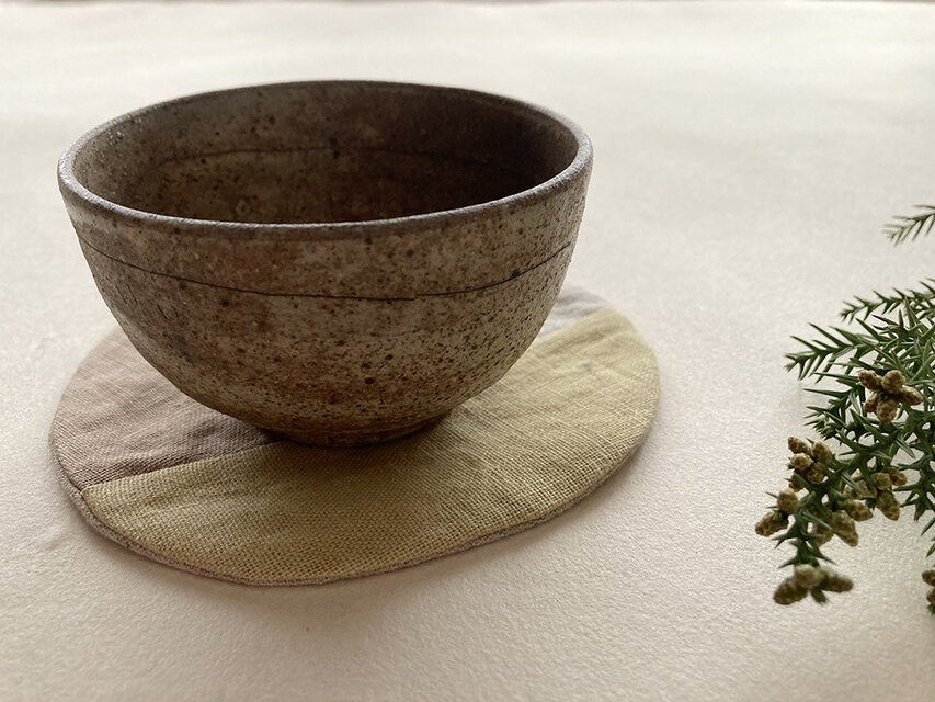 草木染め　布コースター⑨