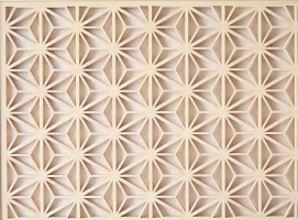 組子細工【麻の葉 大型 ショーウインドウ用大型  W68 * H1400 * 1 [cm] 】 ドア埋込み用