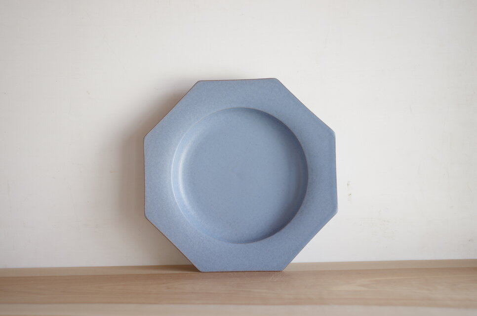 Octogonal plate・中・マット・水