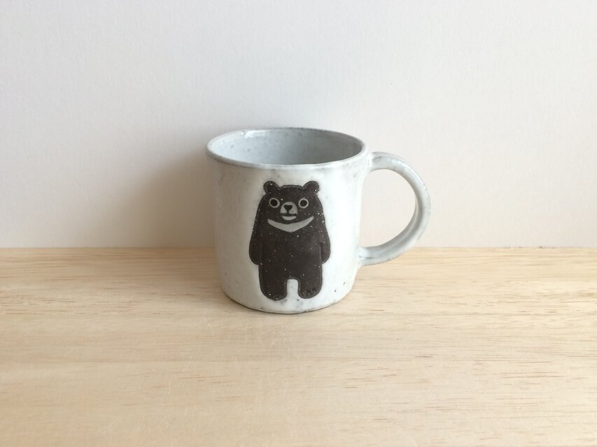 ツキノワグマのマグ（白B）