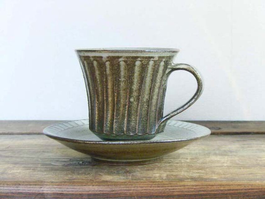 しのぎ手カップ＆ソーサ（新蘭越）