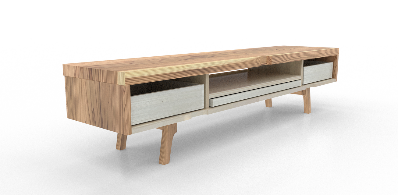 ローマ_T44』手作りテレビ台・杉 無垢材・ w170 | iichi 日々の暮らし