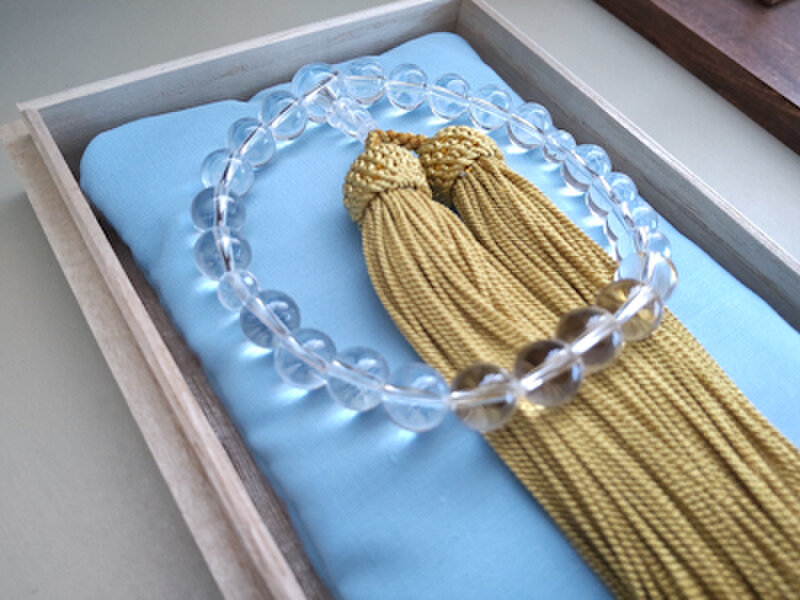 水晶のお念珠/ からし