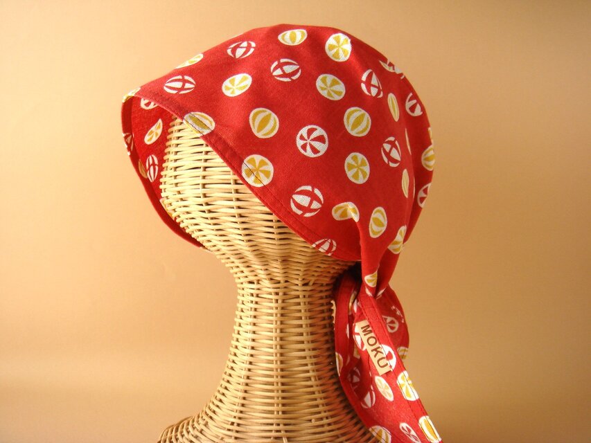 手ぬぐいバンダナ　35-RD