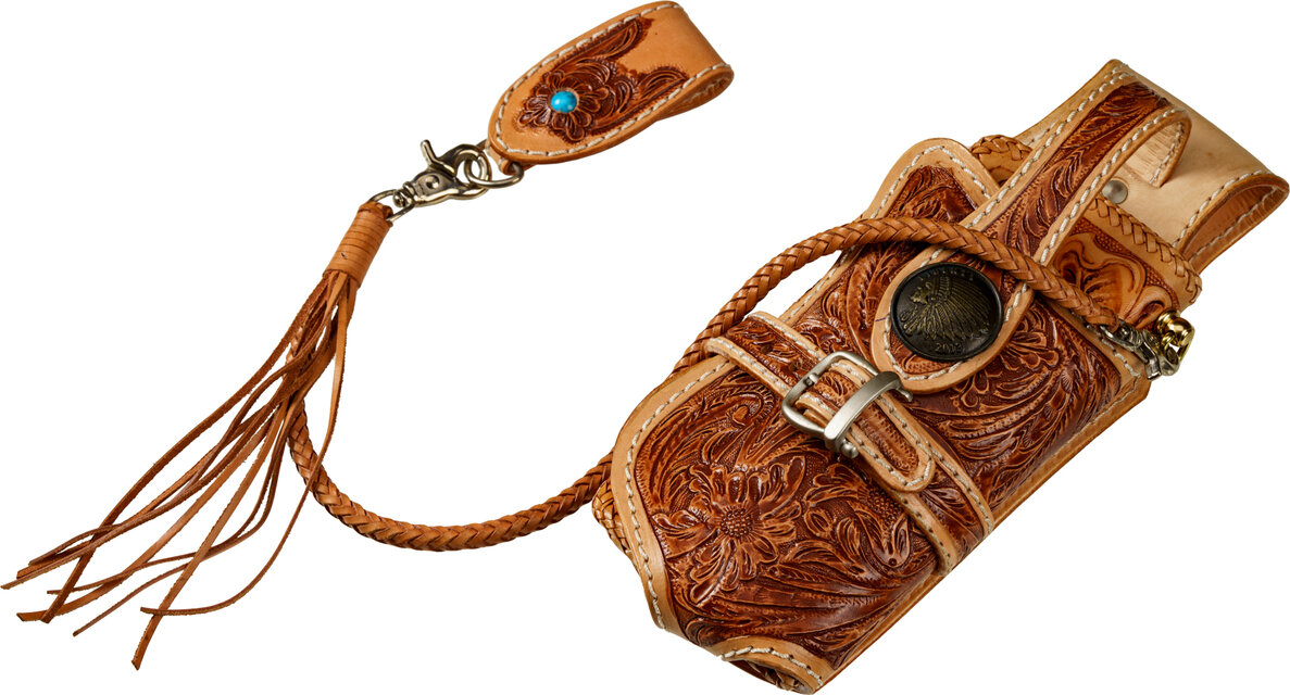 バイカーズウォレット 4点セット 本革 牛革 タイコーズ風 メンズ