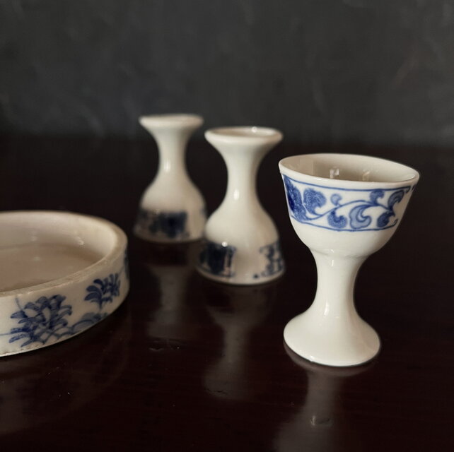 3客 馬上杯 高杯 陶器のコースター yk273 | iichi 日々の暮らしを