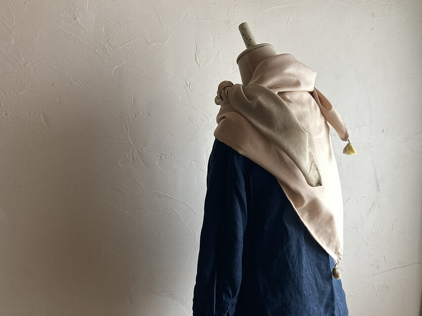 はた様　草木染め　藍染　グラデーション　ストール 草木染めストール 追加しました - Shukuko Quilt - シュクコキルト