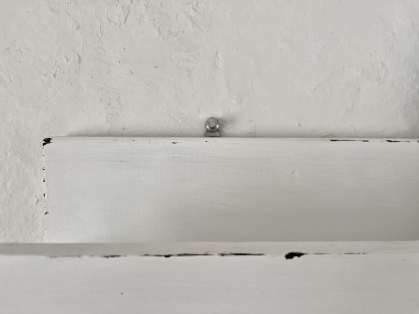 限定 2 アンティーク 60cmウォールシェルフ ピュアホワイト シャビー