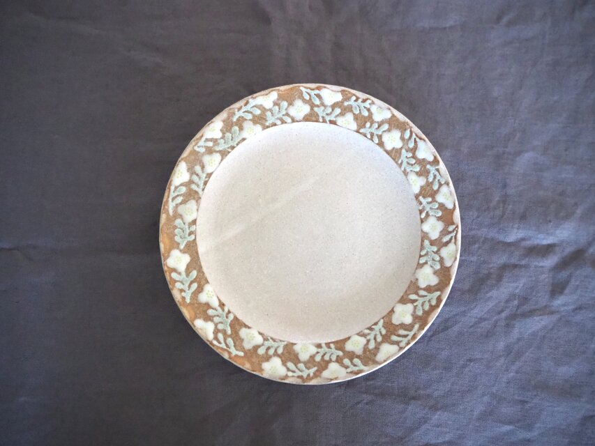 中皿　『Floral Pattern』