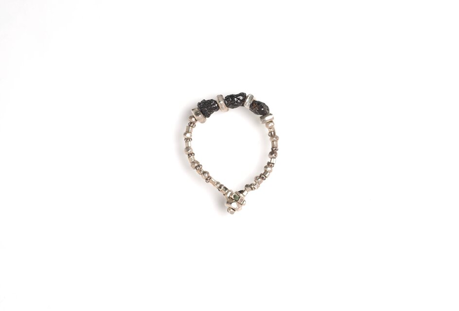 <MTO>-Black diamond- silver ring